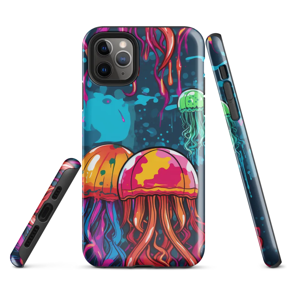 Underwater Symphony of Jellyfish | Phone Case |  11 Pro Max | Tough Case | Glossy