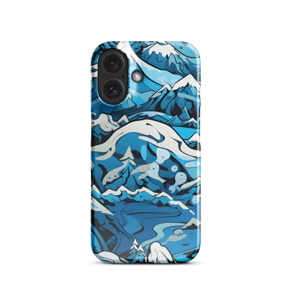 Frozen Harmony: A Blue Mountain Odyssey | Phone Case |  16 | Snap Case | Glossy