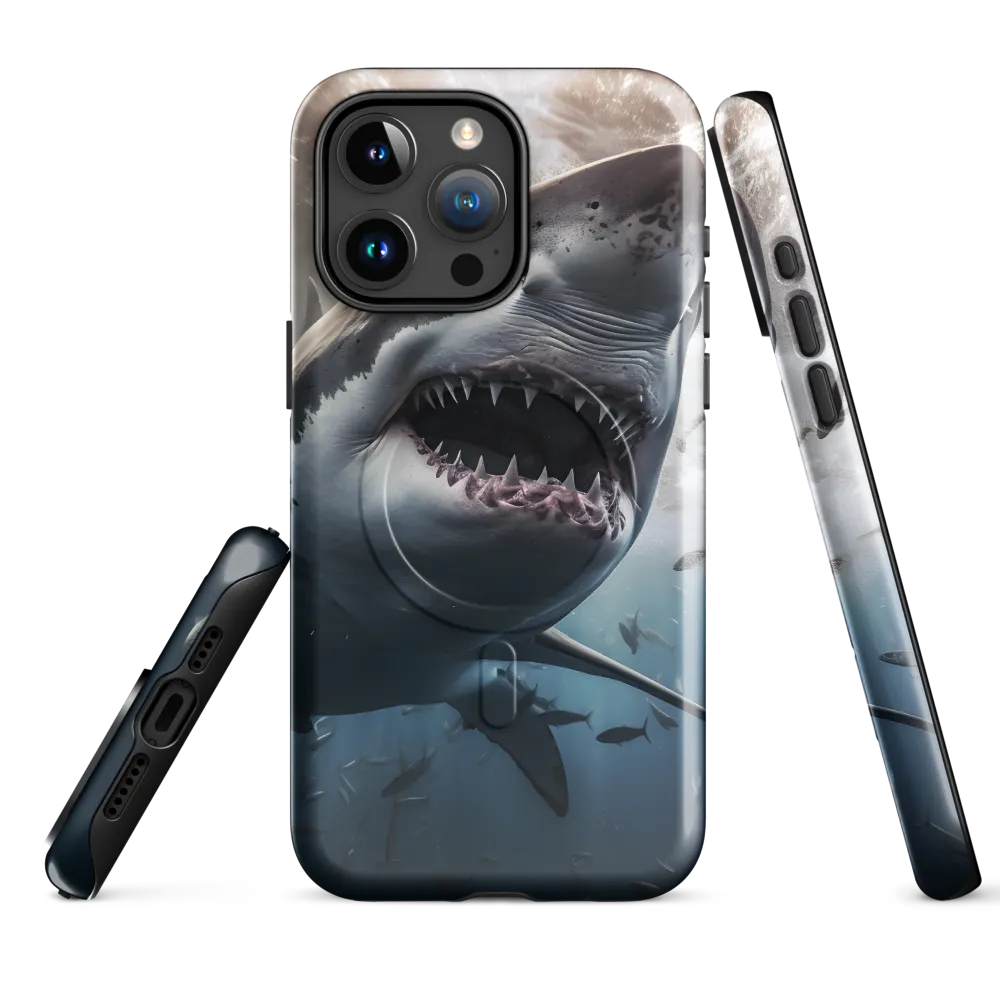 The Apex Predator: An Underwater Encounter | Phone Case |  15 Pro Max | MagSafe® Tough Case | Glossy