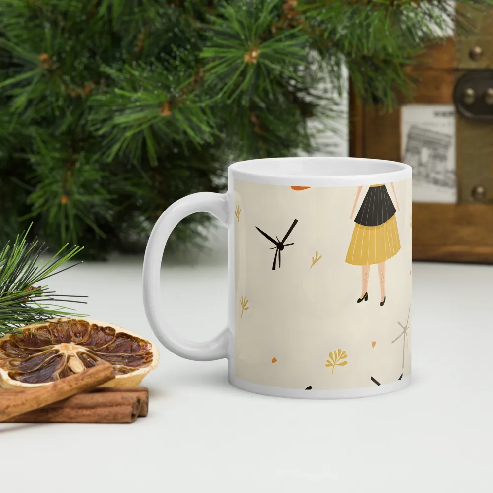 Whimsical Patterns of Nature and Femininity | Mugs | Multiple Sizes & Colors