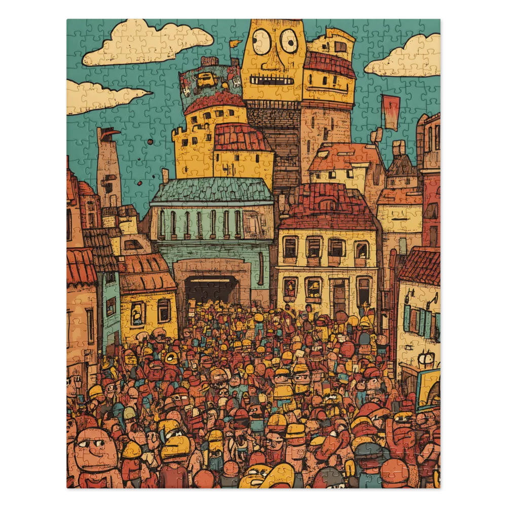 The Quirky City Gathering | Jigsaw Puzzle | 520 pieces