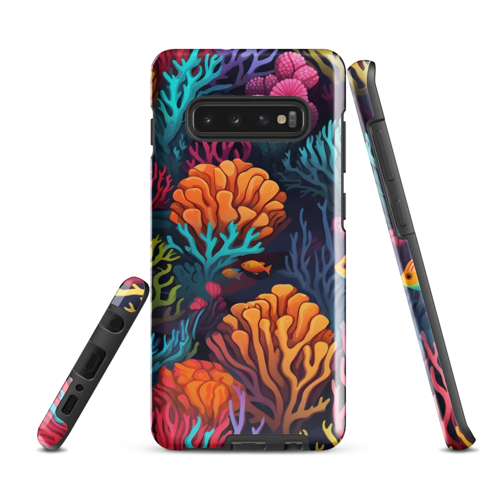 Underwater Harmony: A Coral Reef Wonderland | Phone Case |  S10 Plus | Tough Case | Glossy