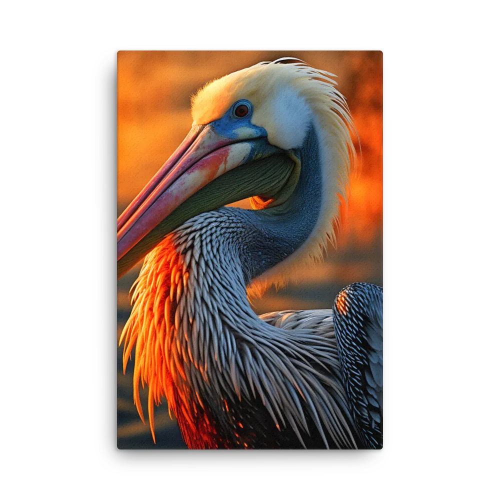 Elegance of the Pelican at Sunset