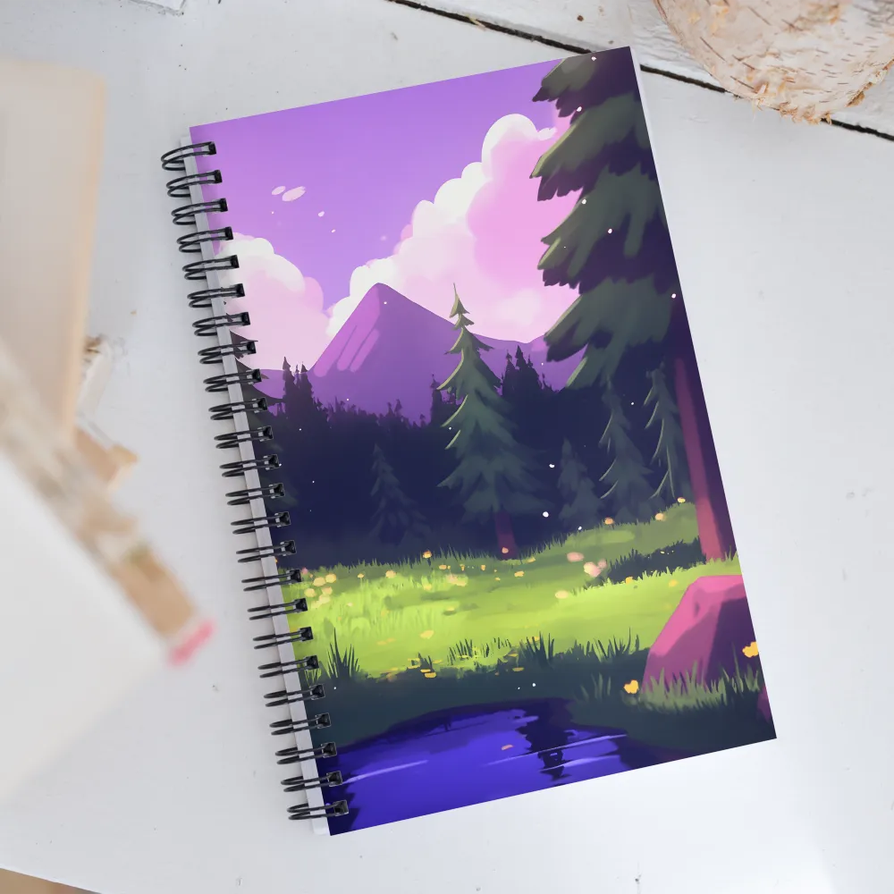 Tranquil Mountain Escape | Spiral Notebook