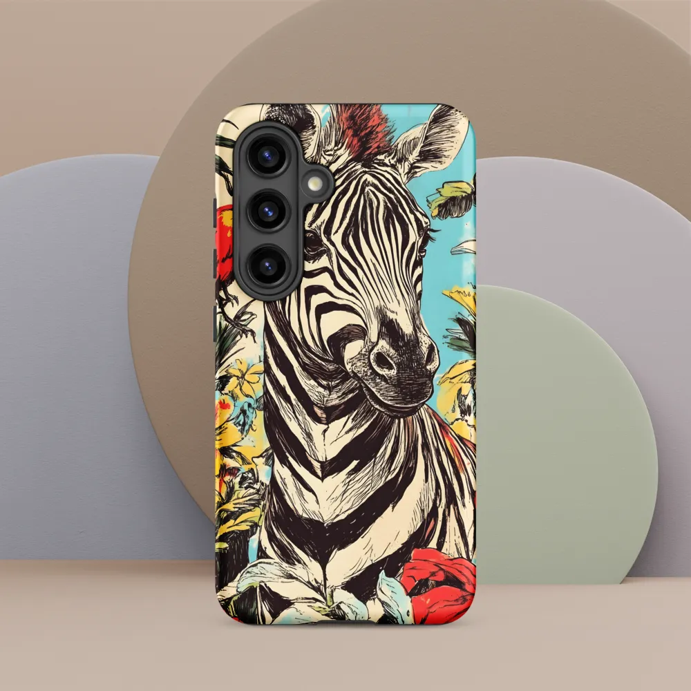 Zebra in Tropical Reverie