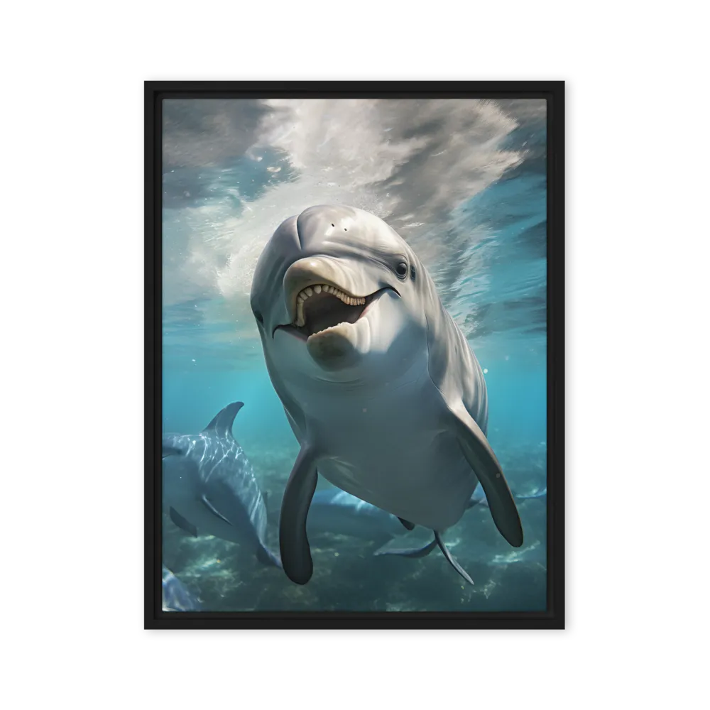 Beneath the Waves: A Dolphin's Dance