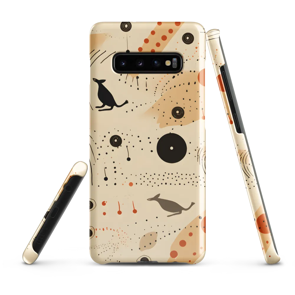 Playful Patterns in Earth Tones | Phone Case |  S10 Plus | Snap Case | Glossy