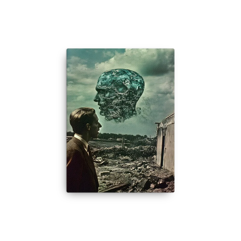 Ethereal Reflections: Identity in a Fragmented World | Thin Canvas | 9″×12″
