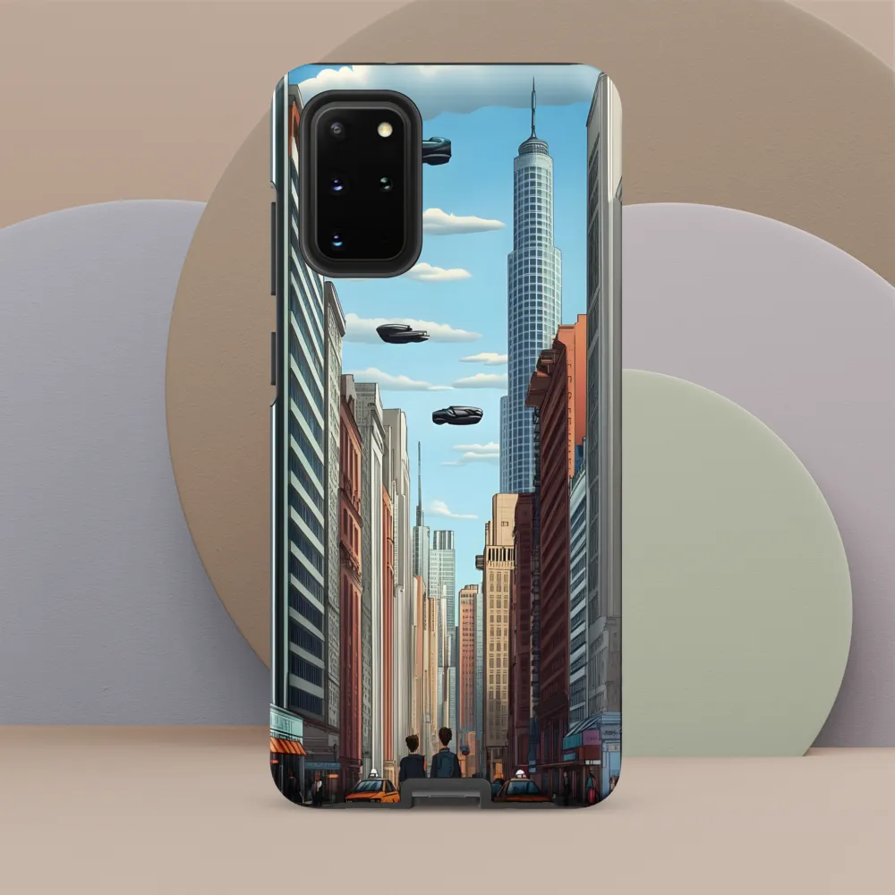 Futuristic Stroll through the Urban Skyline