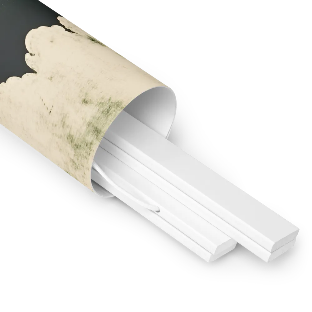 Whispers of the Moon | Poster With White Wood Hanger | 18″×18″