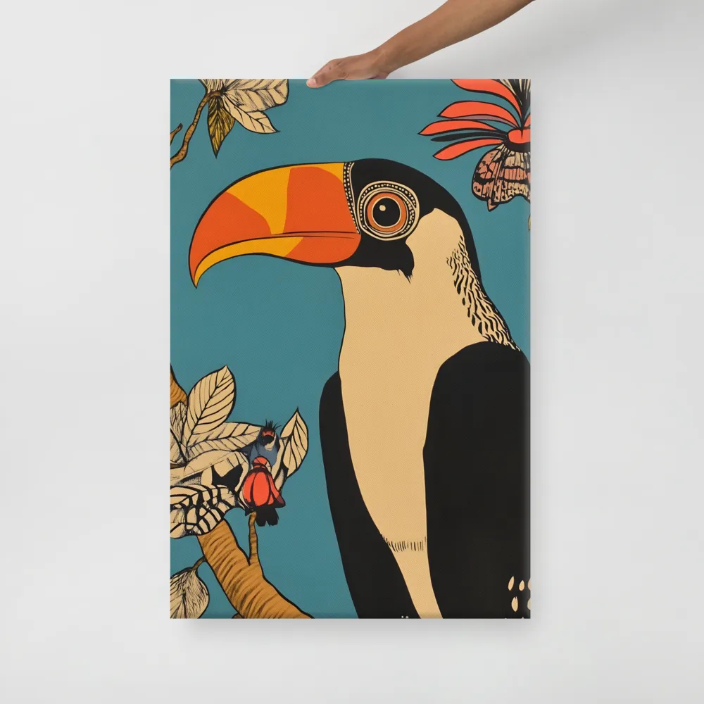 Tropical Majesty: The Toucan at Rest | Canvas | 24″×36″