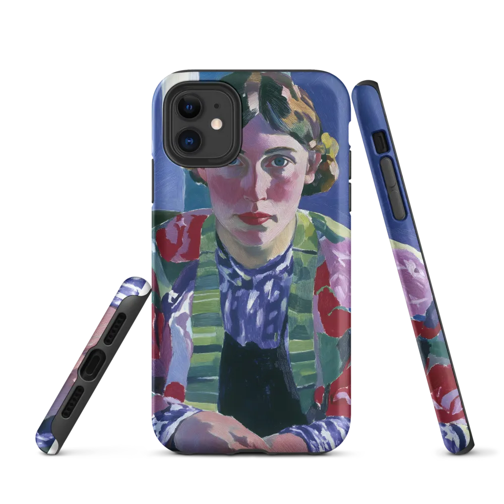 Vibrant Gaze: A Modernist Portrait