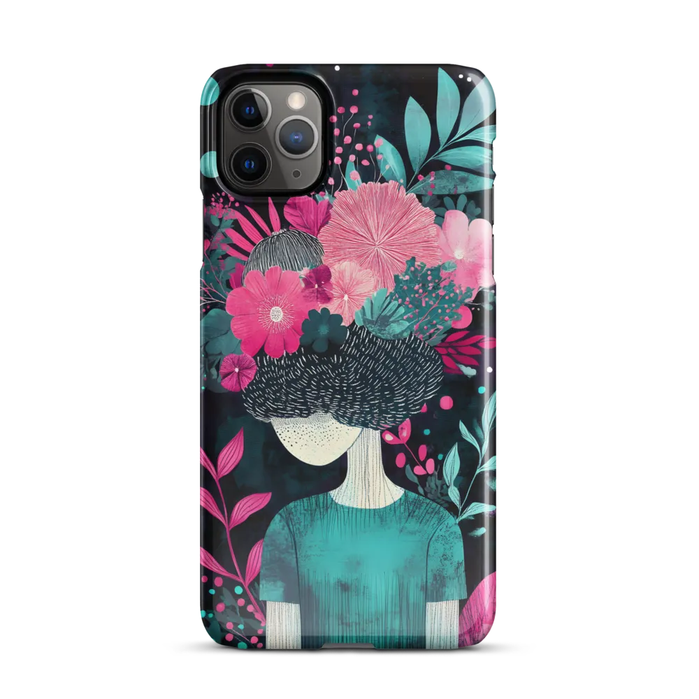 Floral Harmony: A Portrait of Serenity | Phone Case |  11 Pro Max | Snap Case | Glossy