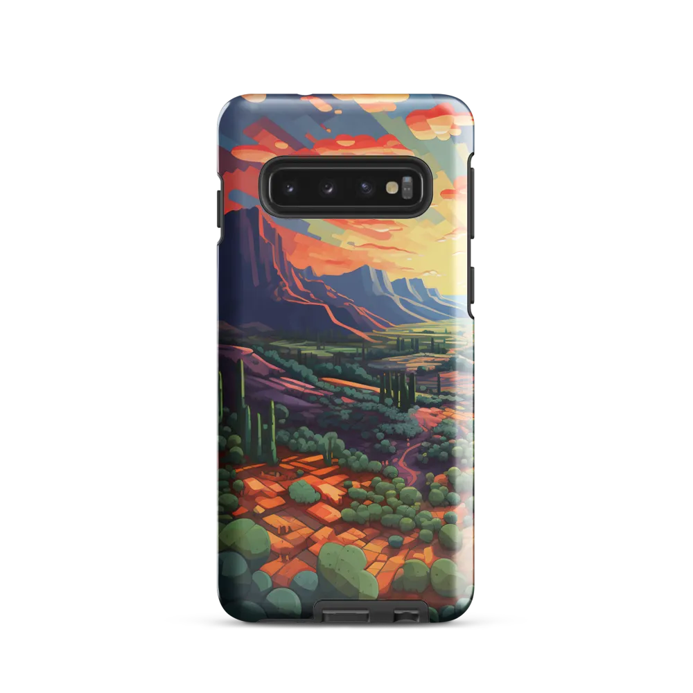 Desert Serenity at Dusk | Phone Case |  S10 | Tough Case | Glossy