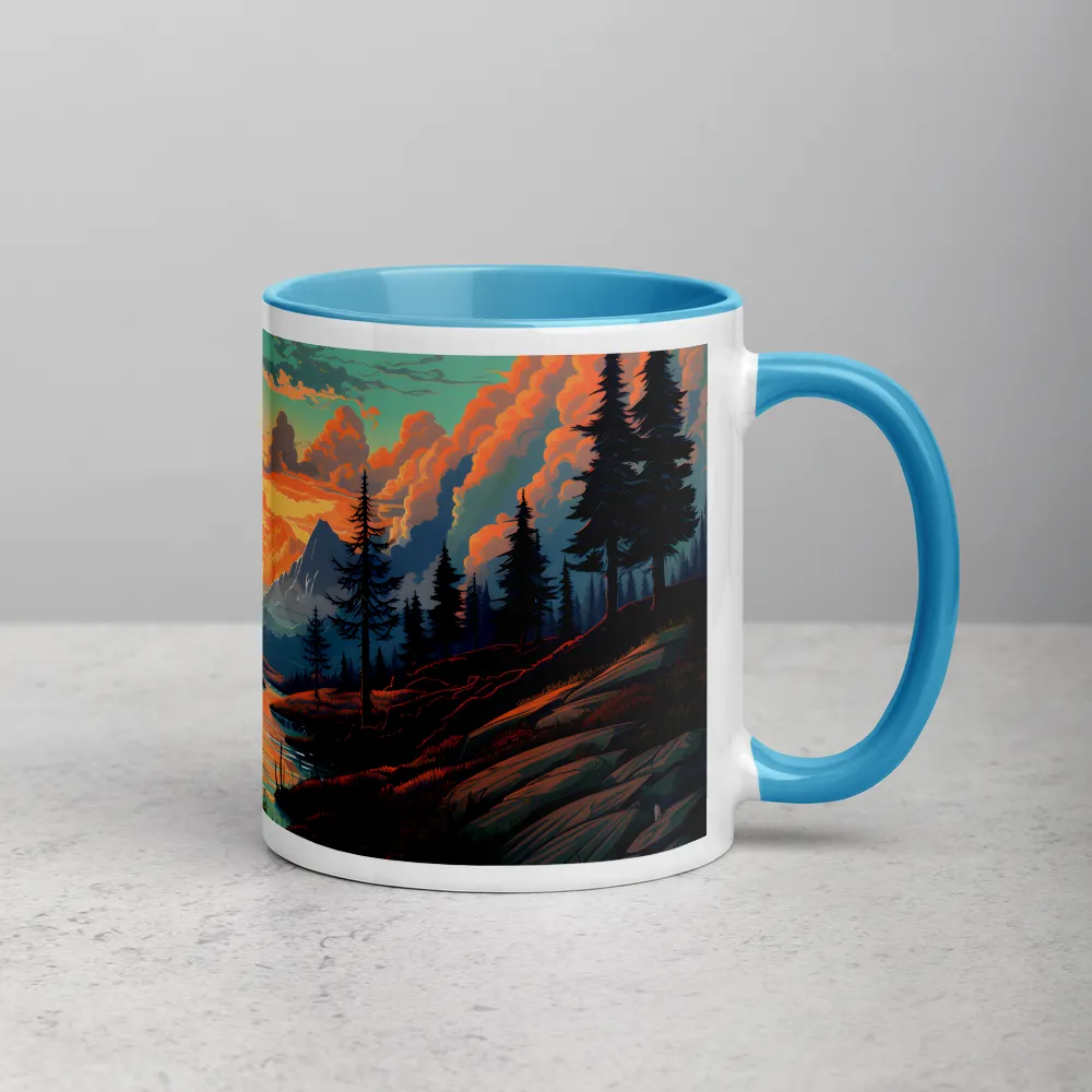 Tranquil Sunset Over the Majestic Mountains