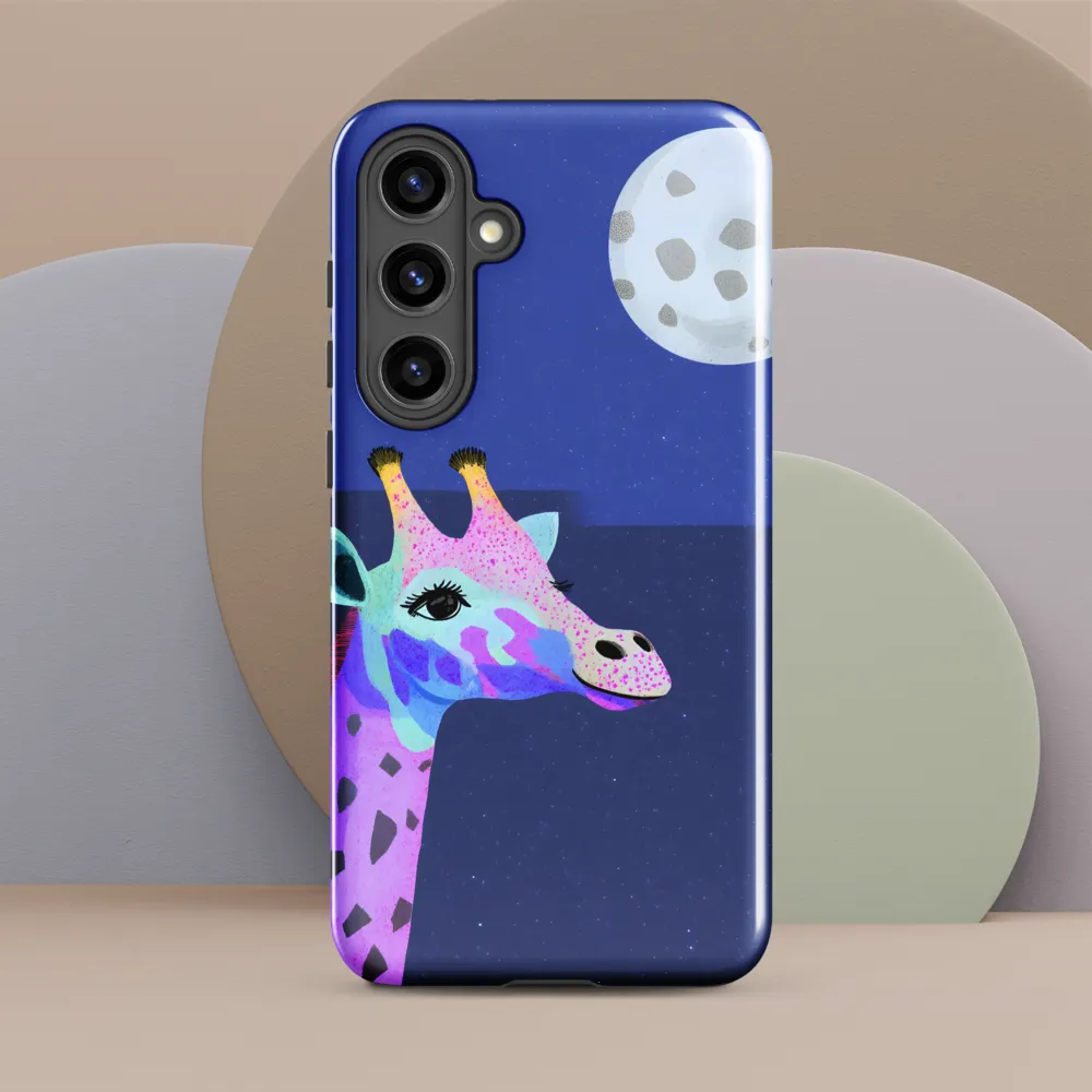 Whimsical Giraffe Under the Stars