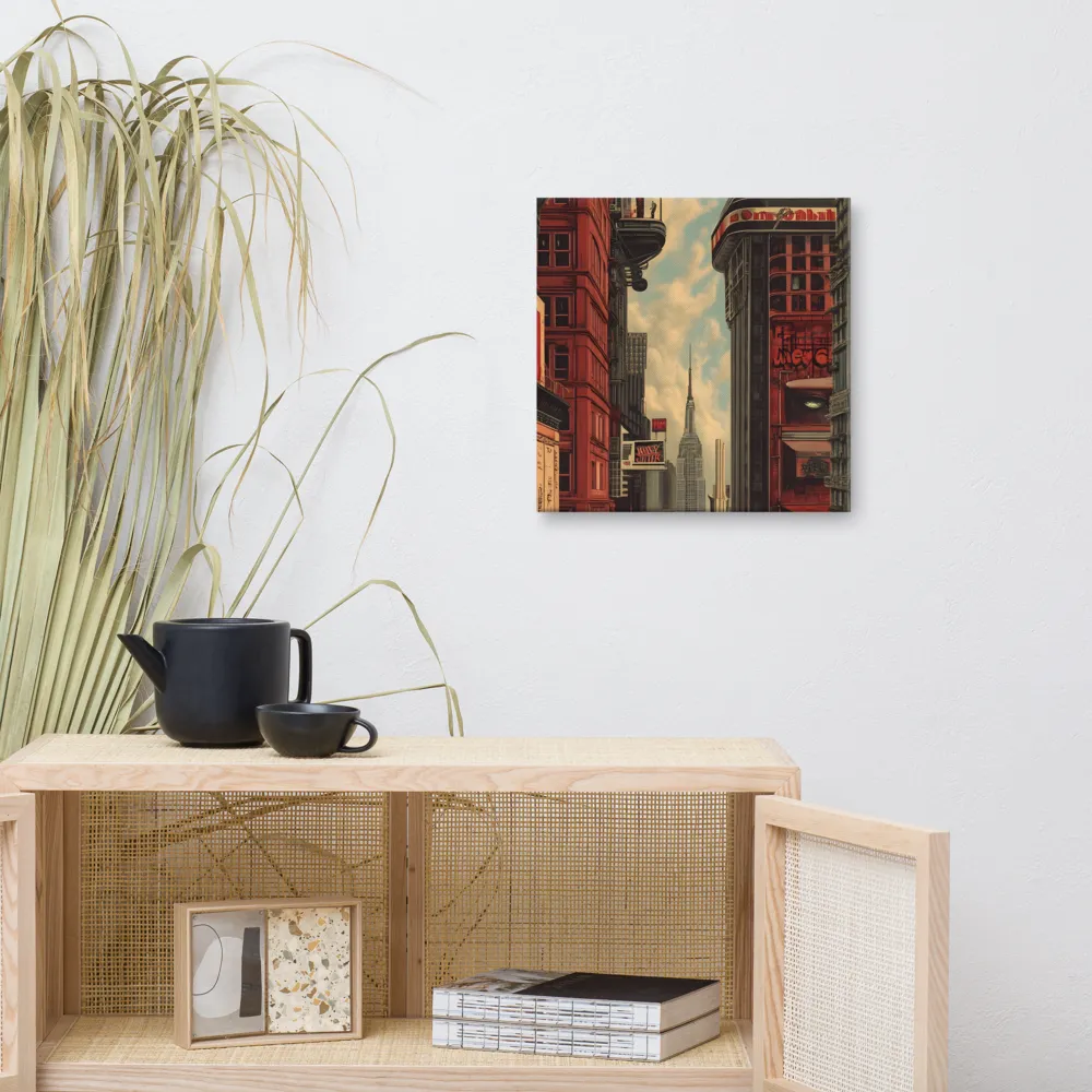 A Glimpse of Tomorrow: Urban Ambition | Canvas | 16″×16″