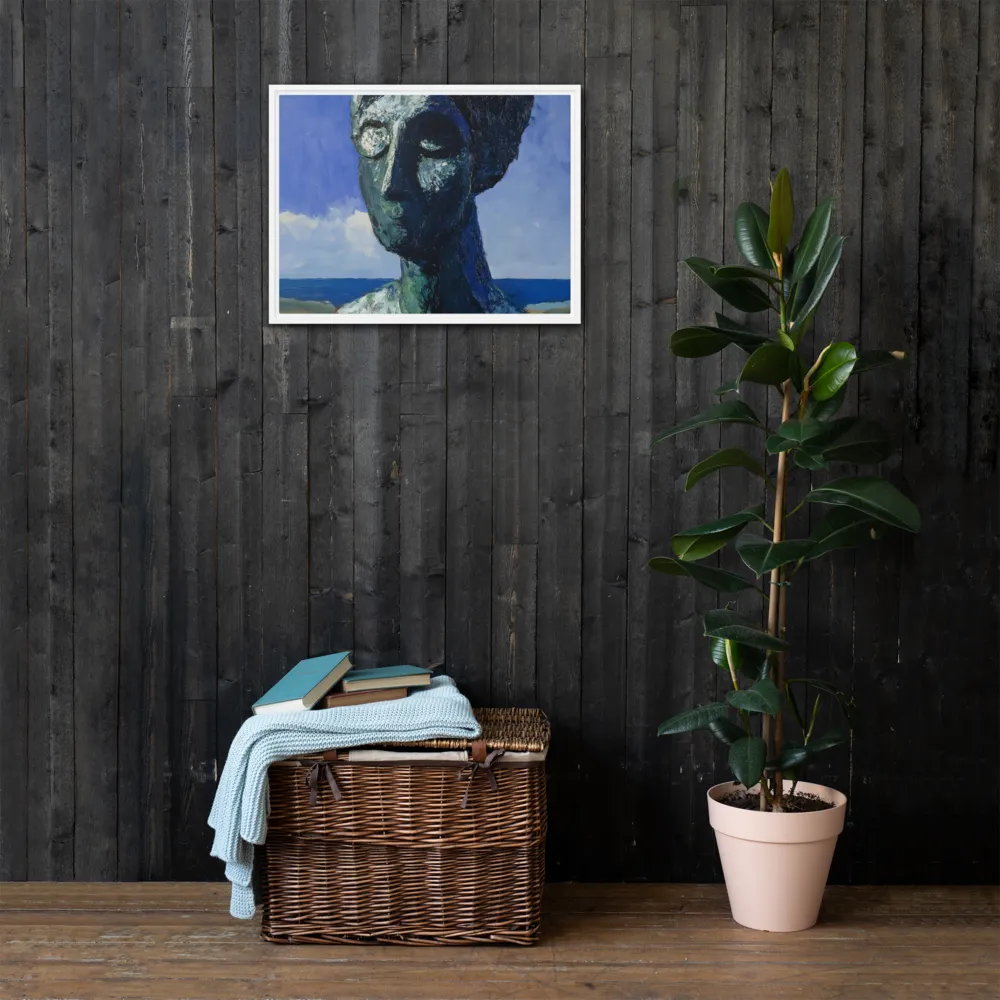 Silent Contemplation | Canvas with White Frame | 18″×24″