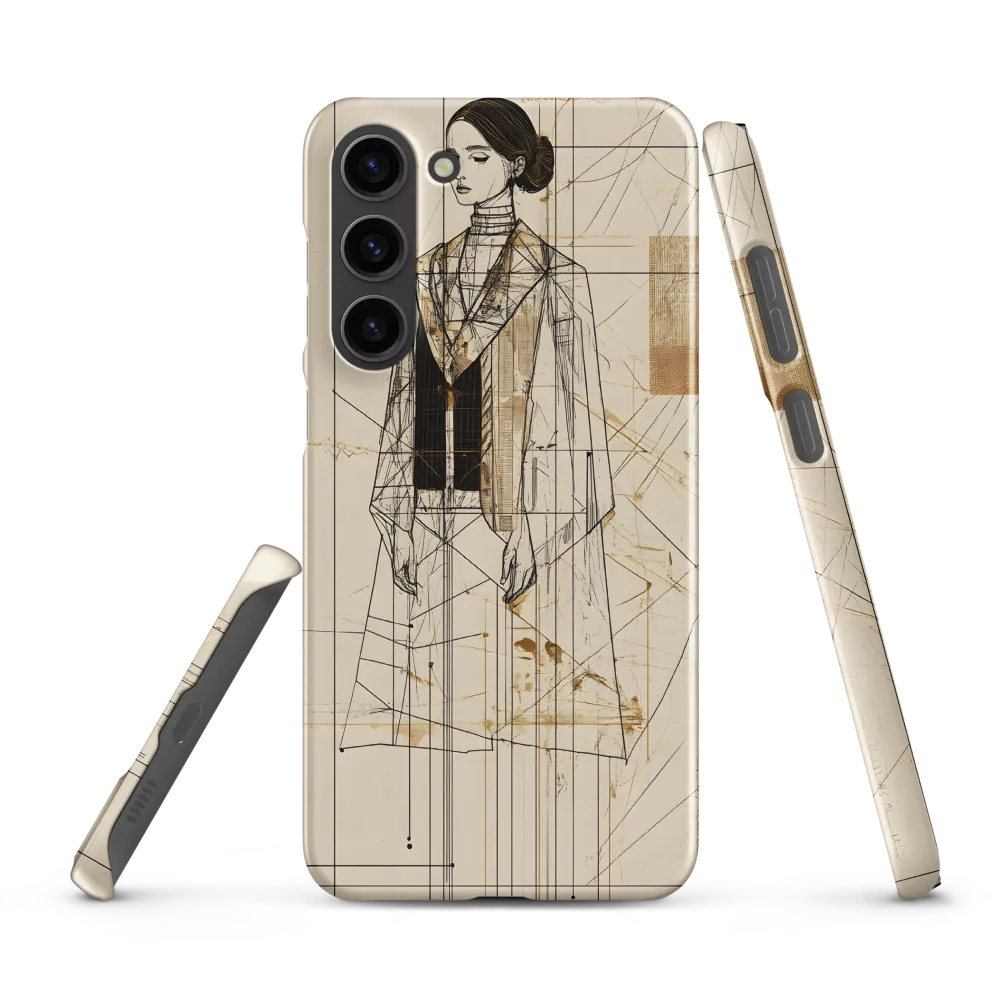 Elegance in Lines | Phone Case |  S23 Plus | Snap Case | Matte