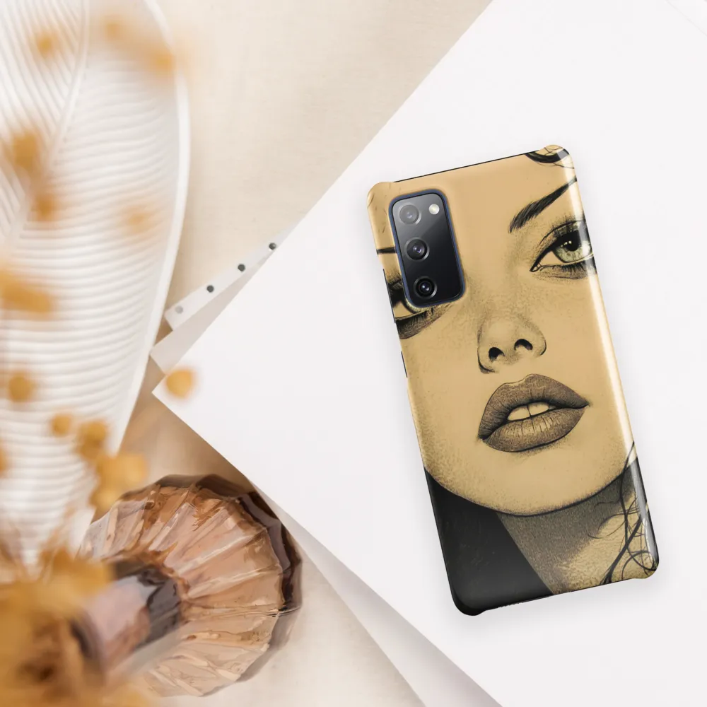 Enigmatic Gaze | Phone Case |  S20 FE | Snap Case | Glossy