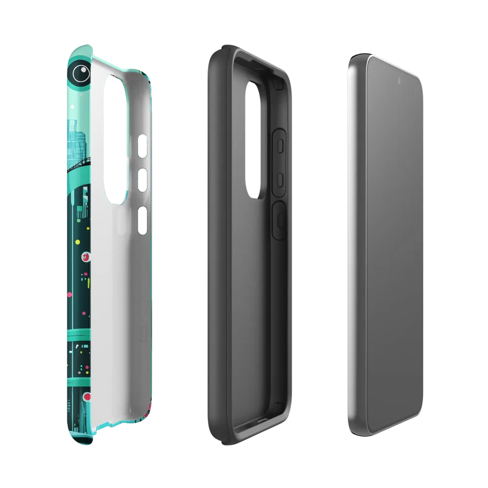 Urban Dreams: A Futuristic Cityscape | Phone Case |  S23 | Tough Case | Matte