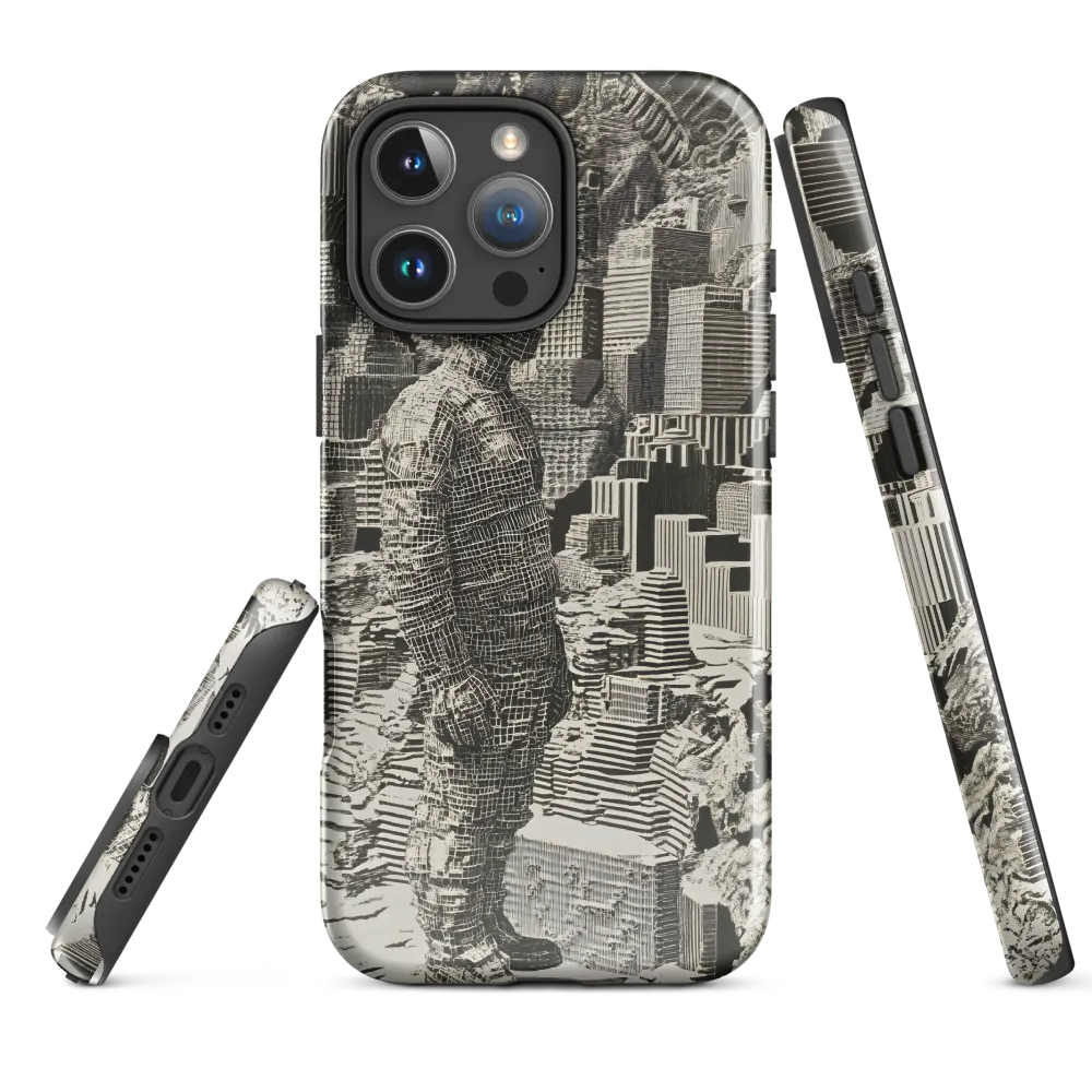 Contemplation in an Abstract Landscape | Phone Case |  16 Pro Max | Tough Case | Glossy