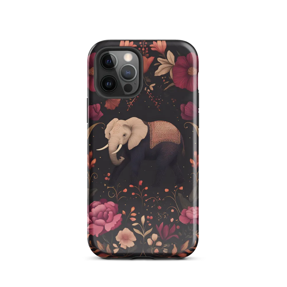Whispers of the Wild: Elephants and Blooms