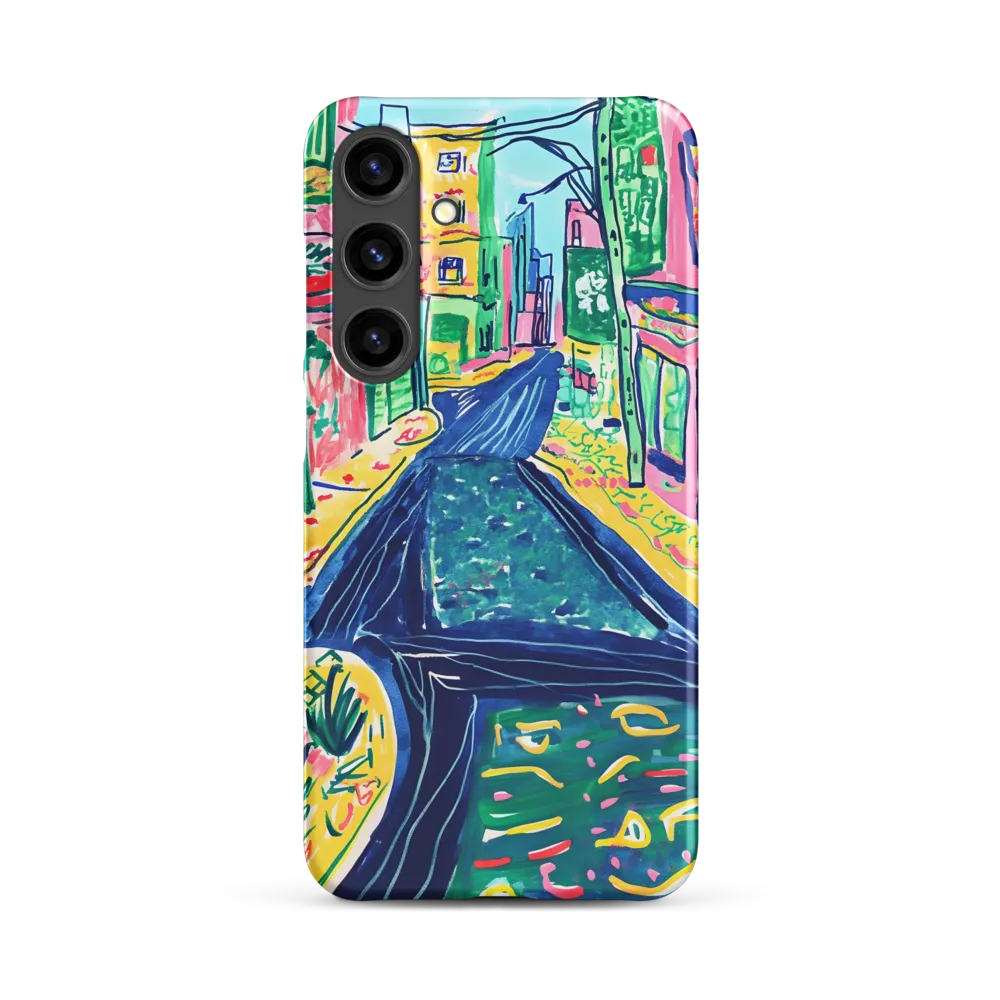 Dreamy Street in Vibrant Hues