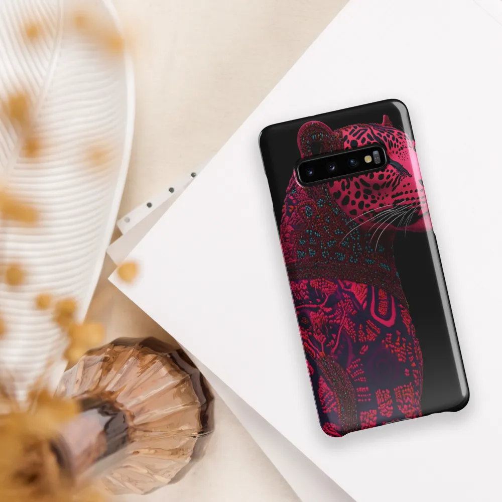 Surreal Majesty: The Pink Leopard | Phone Case |  S10 Plus | Snap Case | Glossy