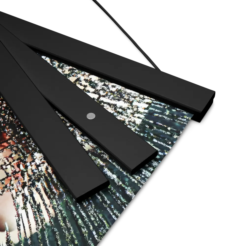Fractured Identity | Poster With Black Wood Hanger | 12″×12″