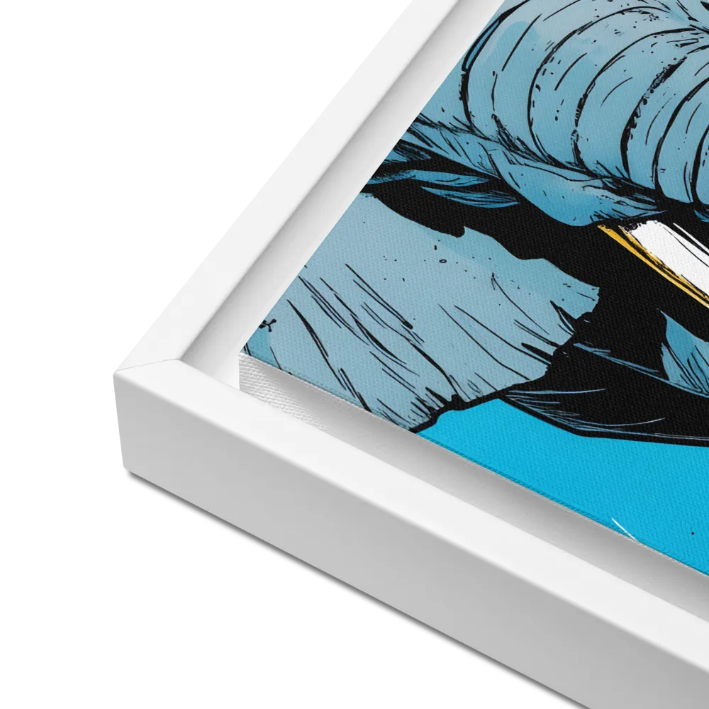 Majestic Presence: The Elephant | Canvas with White Frame | 12″×16″