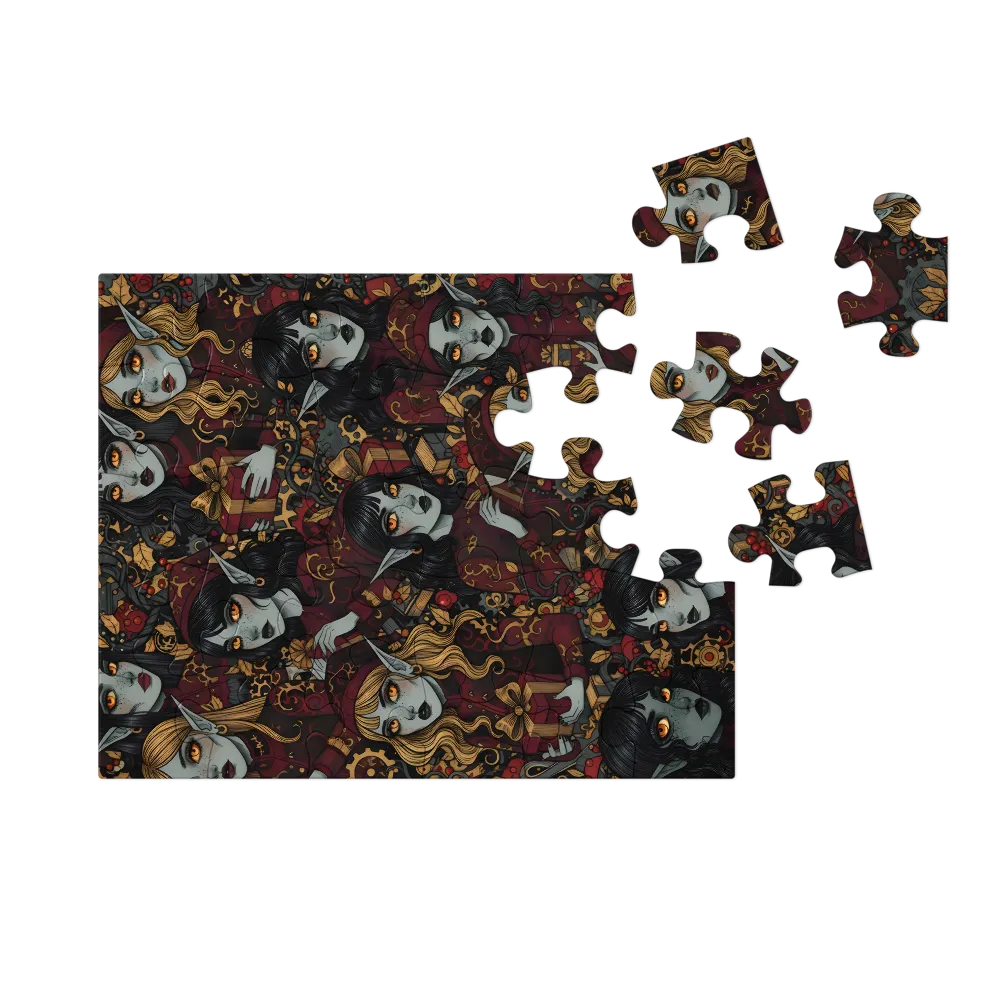 Elven Gift Givers 
 Jigsaw Puzzle in Tin Box