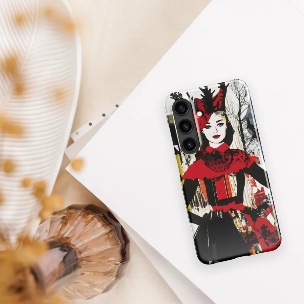 Elegance with Antlers | Phone Case |  S24 | Snap Case | Glossy