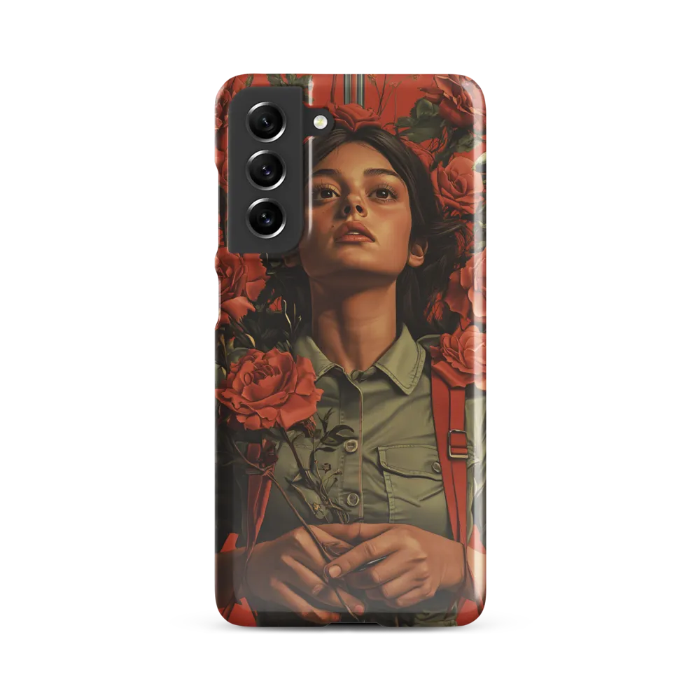 Harmony and Strength: A Portrait Among Roses