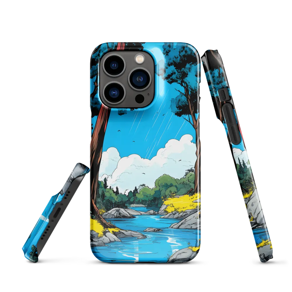Tranquil River in a Comic Landscape