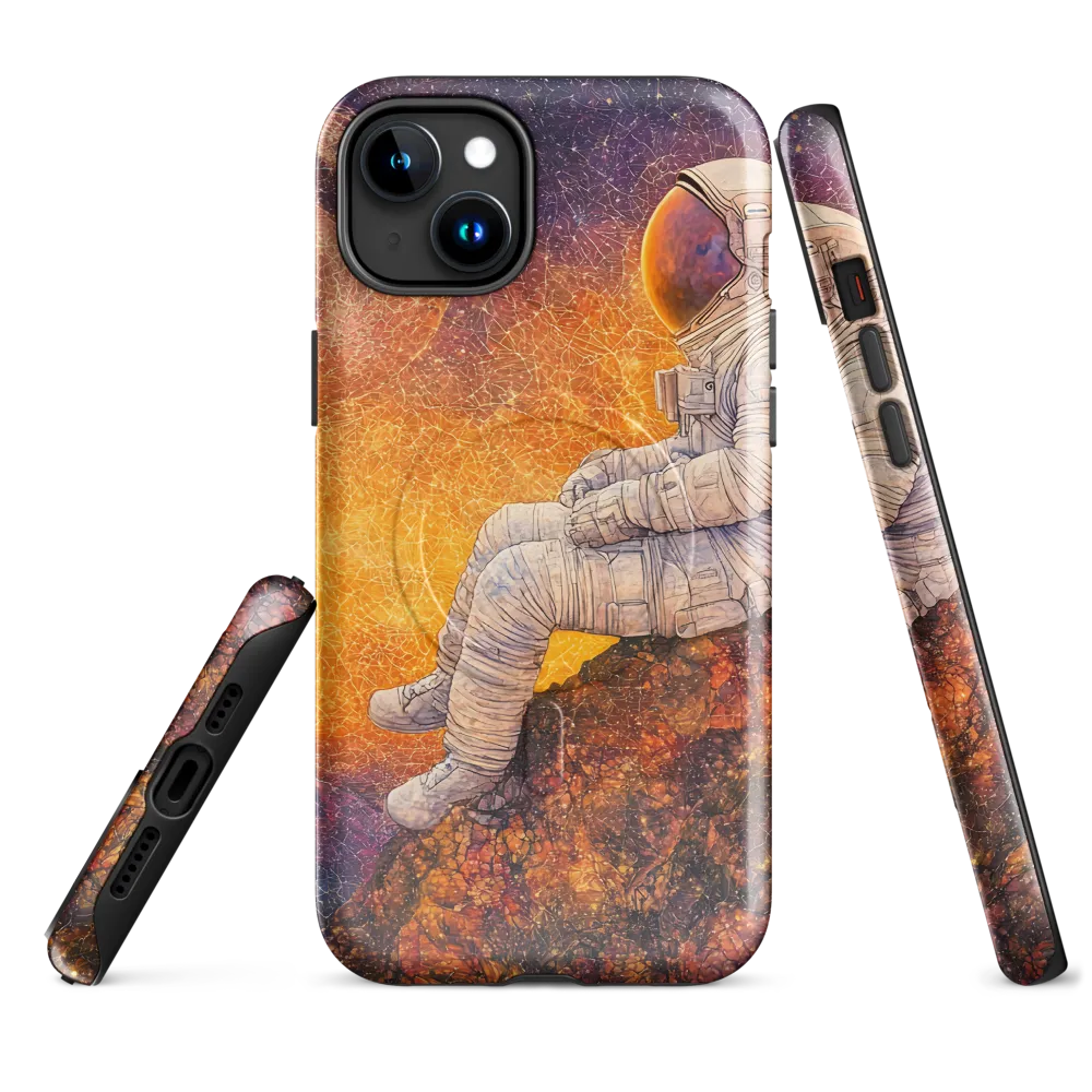 Cosmic Contemplation | Phone Case |  15 Plus | MagSafe® Tough Case | Glossy