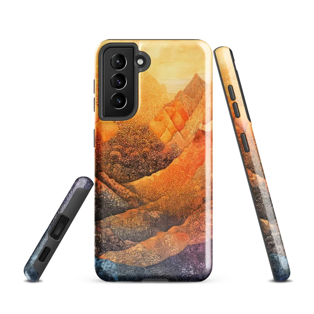 Serene Peaks of Color