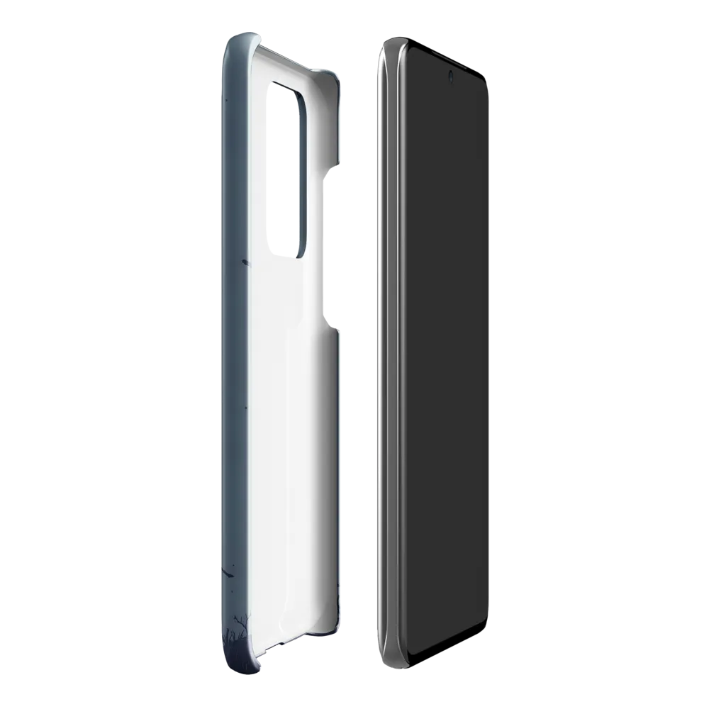 Contemplative Robot in a Barren Landscape | Phone Case |  S20 Ultra | Snap Case | Glossy