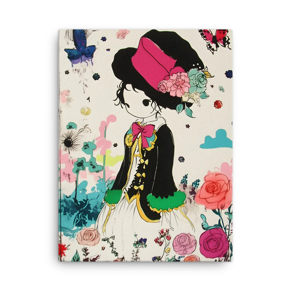 Whimsical Garden Reverie | Thin Canvas | 24″×32″