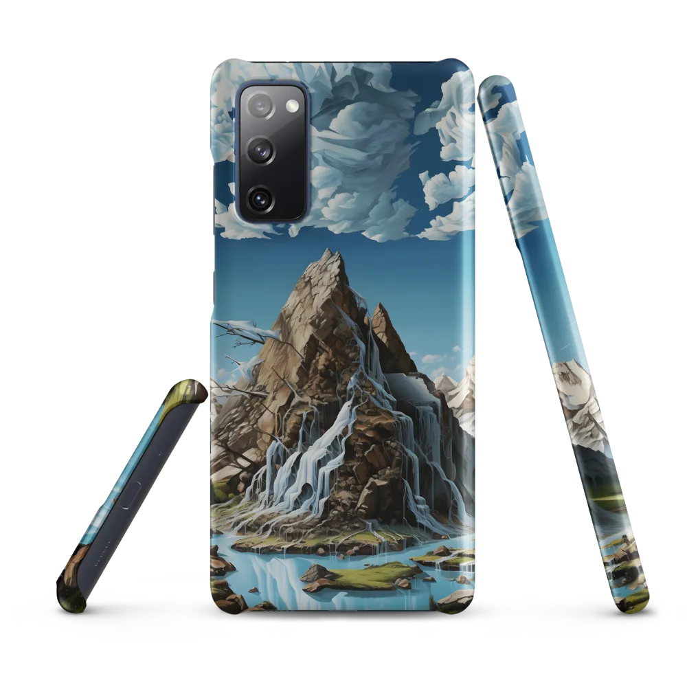 Majestic Cascade: A Mountain Masterpiece | Phone Case |  S20 FE | Snap Case | Matte