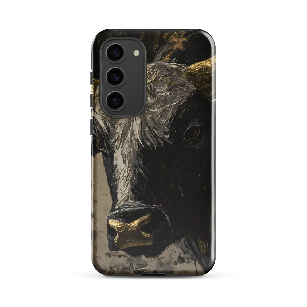 Majestic Bull: The Power in Black and Gold