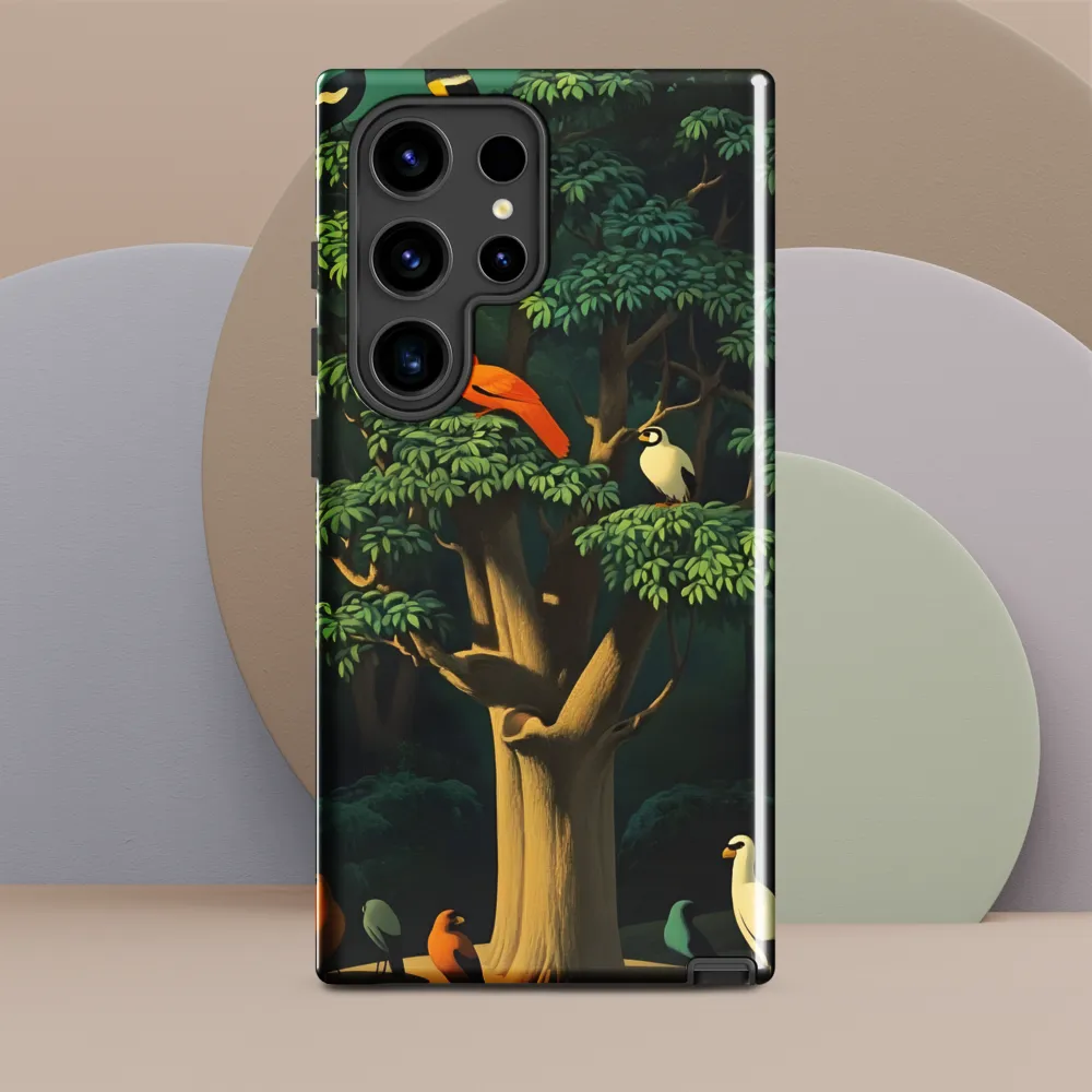 Harmony in Color: A Surreal Bird Symphony