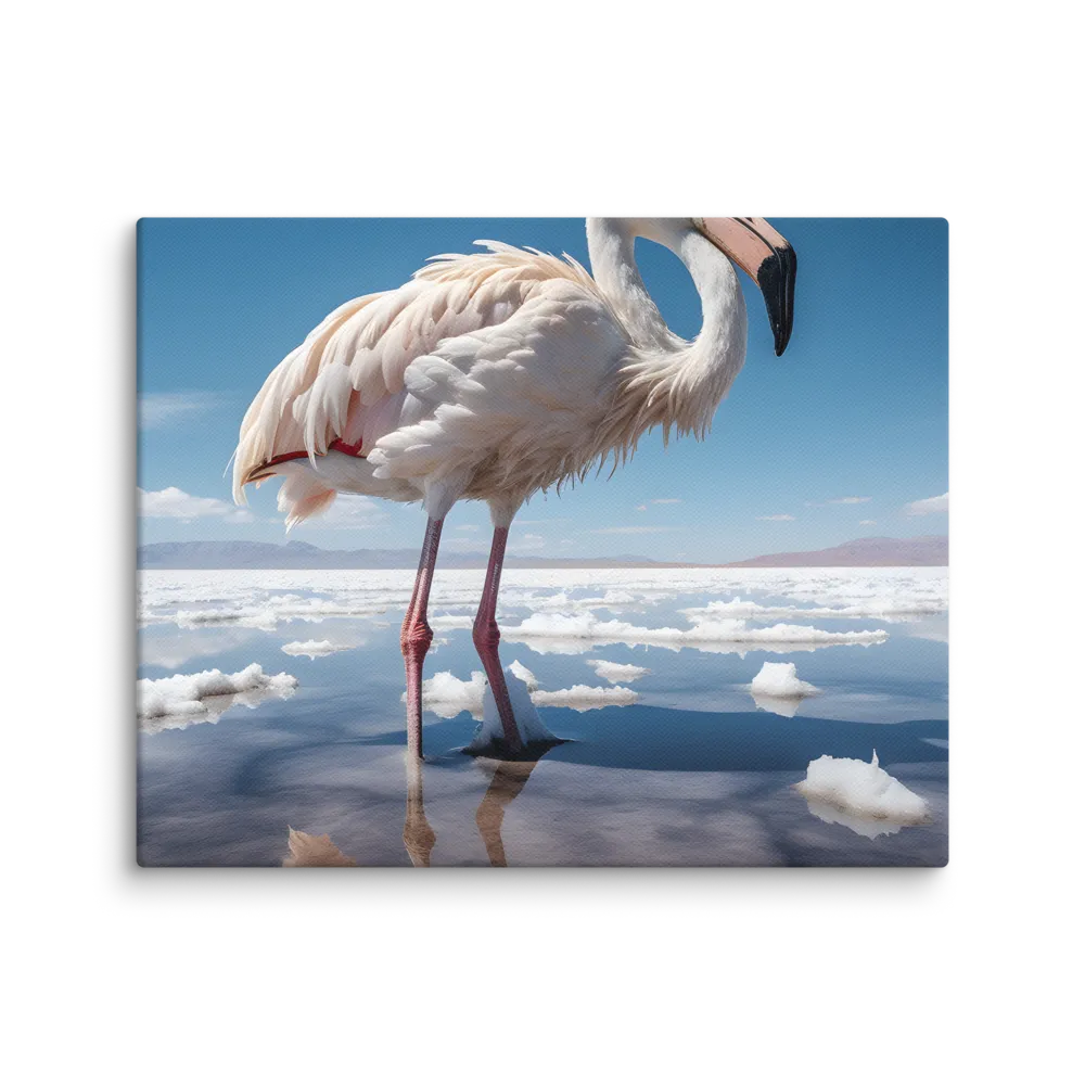 Graceful Solitude of a Flamingo