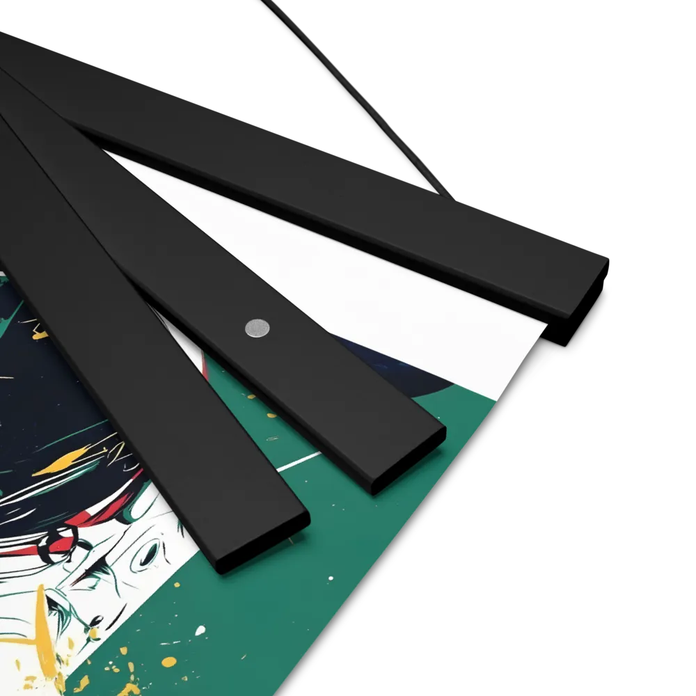 Galactic Explorer: A Modern Odyssey | Poster With Black Wood Hanger | 8″×10″