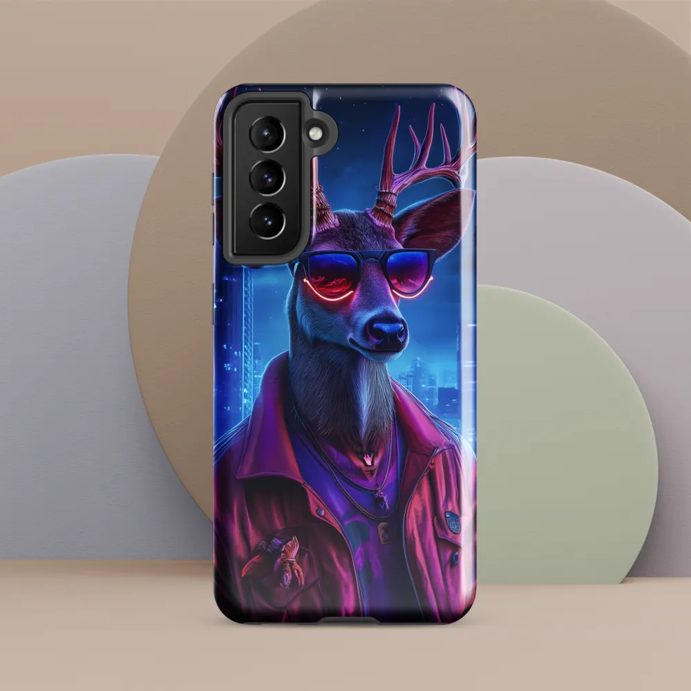 Urban Serenade: The Cool Deer | Phone Case |  S21 | Tough Case | Glossy