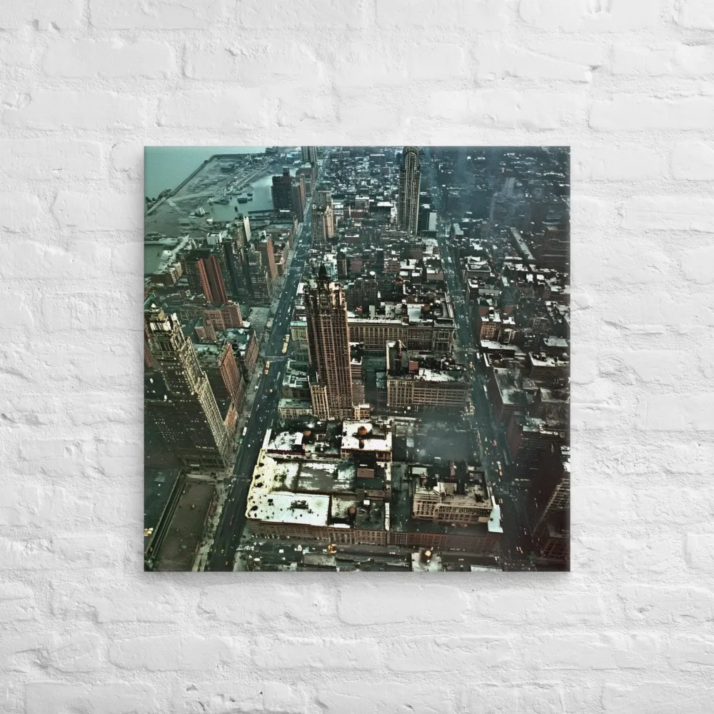 Aerial Symphony of Urban Life | Canvas | 28″×28″