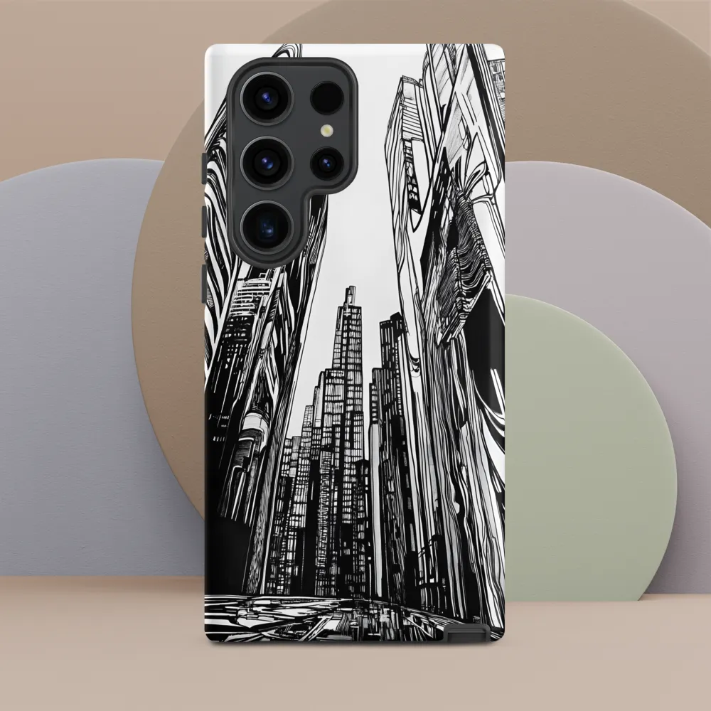Urban Echoes: A Line Art Journey