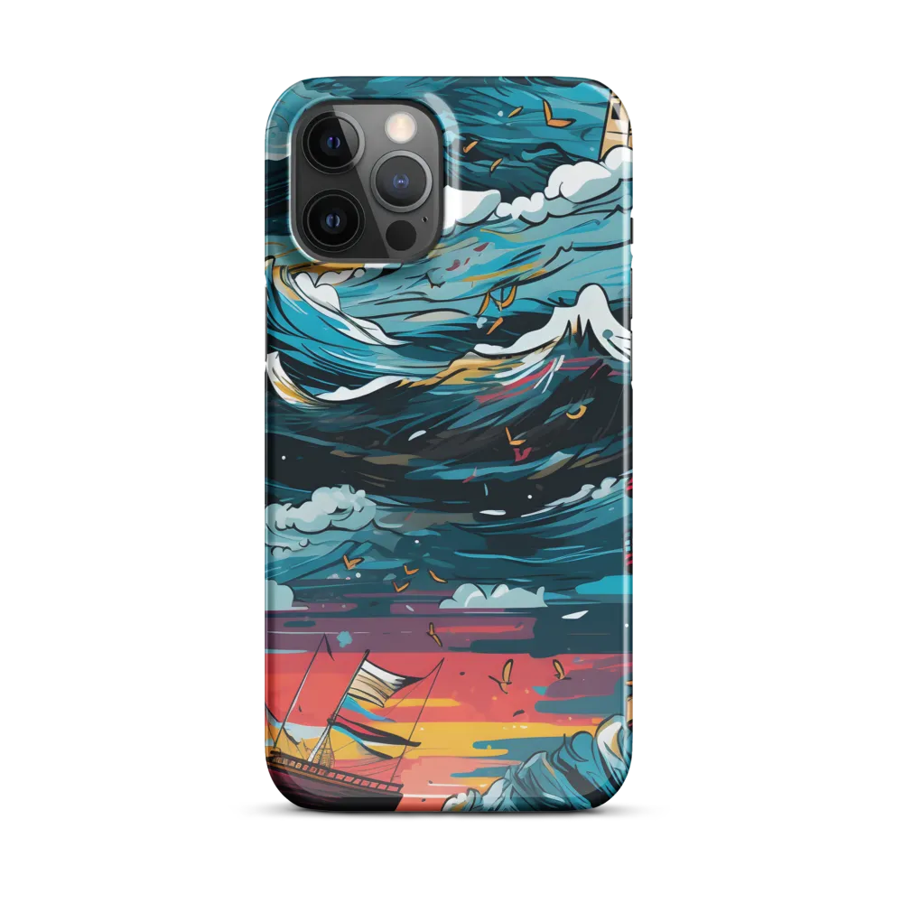 Turbulent Seas: A Lighthouse Adventure | Phone Case |  12 Pro Max | Snap Case | Glossy