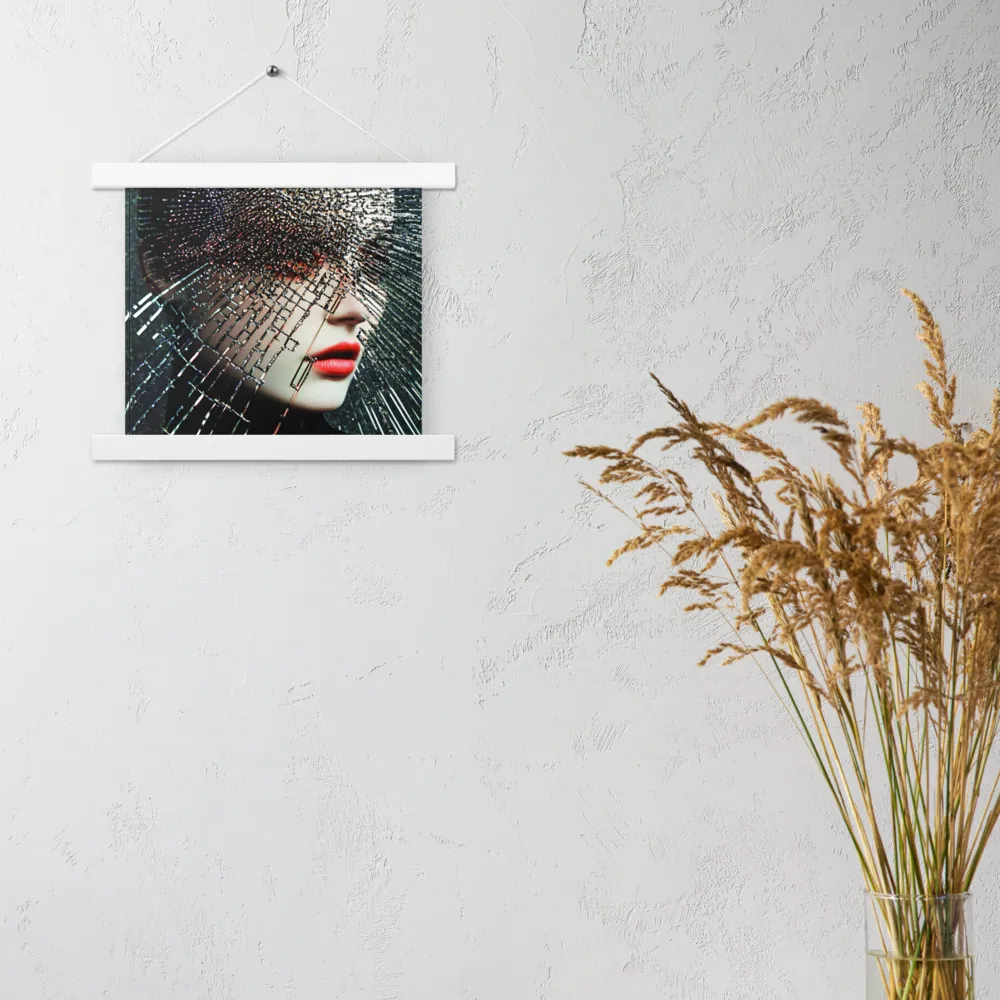 Fractured Identity | Poster With White Wood Hanger | 10″×10″