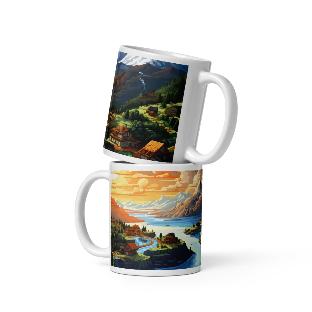 Tranquil Sunset Over Serene Landscape | Mugs | Multiple Sizes & Colors